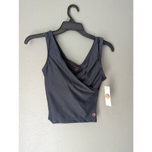 Honey Mark basil gray/blue xxs top